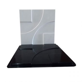 Forma de Gesso 3D ABS 2mm Carolina 50x50cm