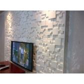 Forma de Gesso 3d Mosaico Liso 40x40cm ABS Preto 2mm - Mosaico Liso 40
