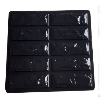 Forma de Gesso 3D ABS 2mm Tijolinho Rustico Solto 50x45cm
