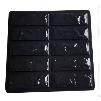 Forma de Gesso 3D ABS 2mm Tijolinho Rustico Solto 50x45cm