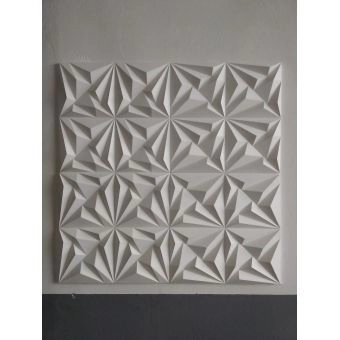 Forma de Gesso Trigonal 50x50Cm ABS Preto 2.0mm