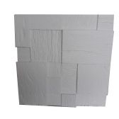 Forma de Gesso 3D ABS 2mm Mosaico Madeirado#2 49x49cm - Mosaico Madeirado#2