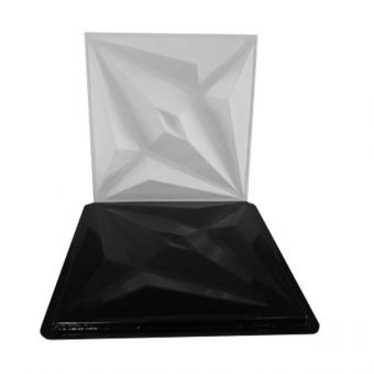 Forma de Gesso 3D ABS 2mm Diamond 50x50 cm