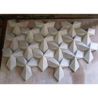 Forma de Gesso 3D ABS 2mm Excalibur 32x32 cm