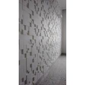 Forma de Gesso 3d Mosaico Liso 40x40cm ABS Preto 2mm - Mosaico Liso 40