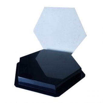 Forma de Gesso 3D ABS 2mm Hexagono 30x30 cm