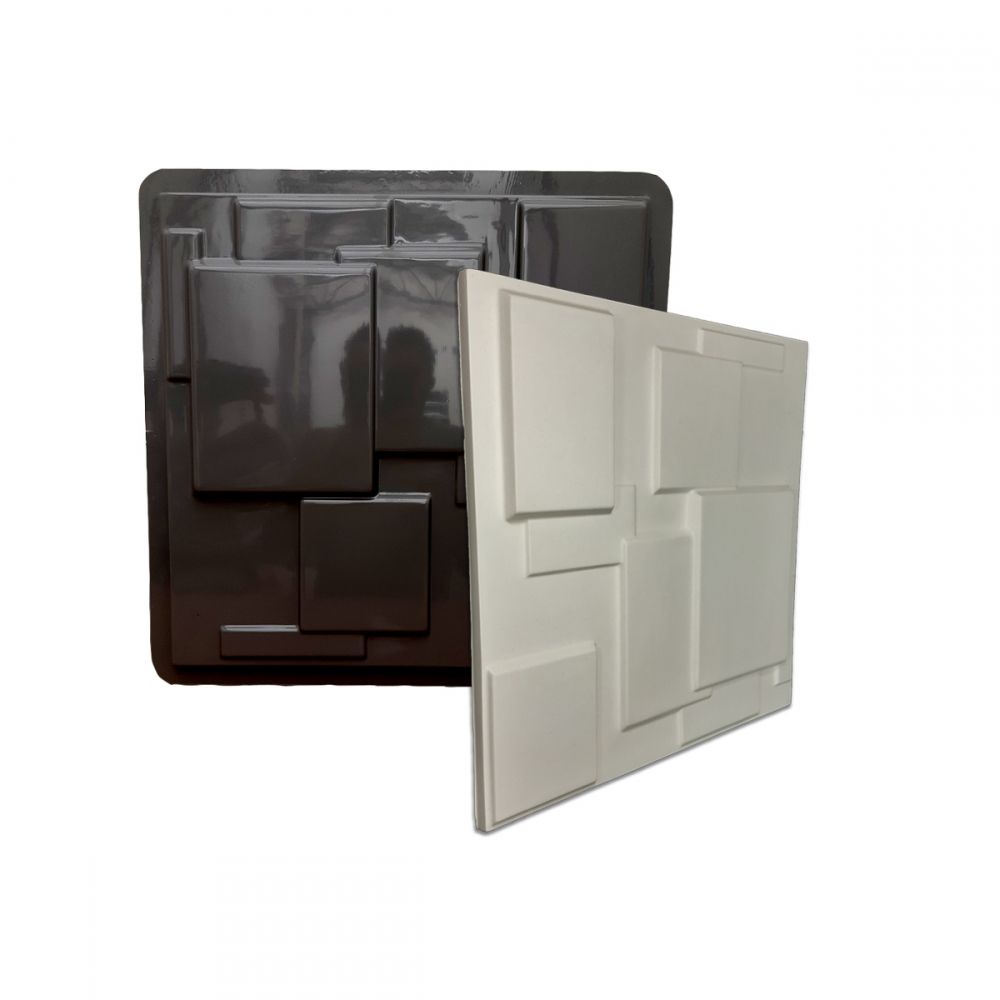 Forma de Gesso 3D ABS 2mm Bloco 40x40 cm - Bloco 40