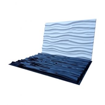 Forma de Gesso 3D ABS 2mm Dunas 73x49 cm