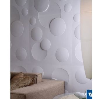 Forma de Gesso 3D ABS 2mm Luna 40x40 cm