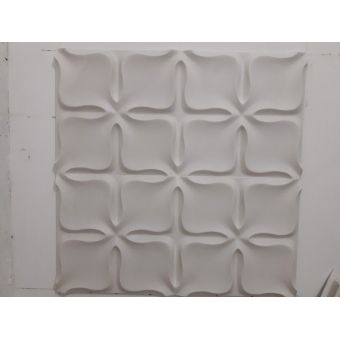Forma de Gesso 3D ABS 2mm Flora 50x50cm