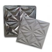 Forma de Gesso Trigonal 50x50Cm ABS Preto 2.0mm - Trigonal 50