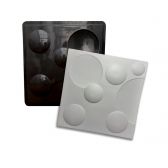 Forma de Gesso 3D ABS 2mm Luna 40x40 cm - Luna 40