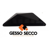 KIT 6 Trapézio Pedra 4 Linhas 39,5x20cm ABS Preto 2mm