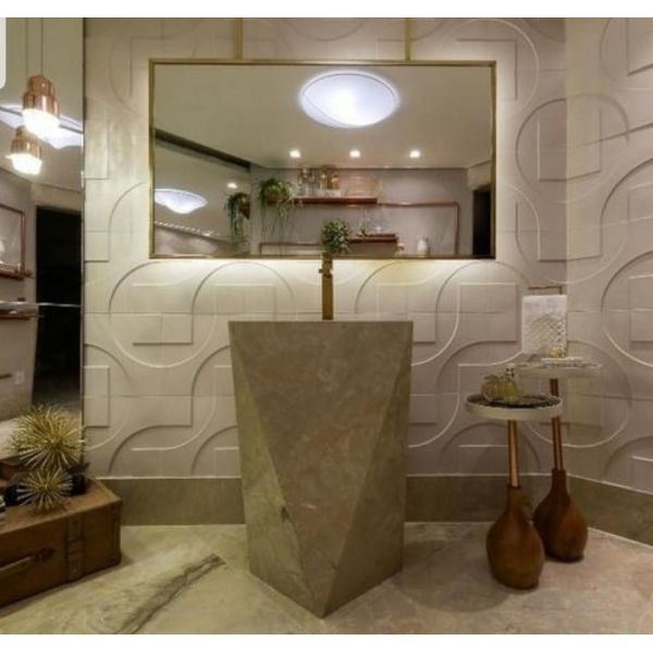 Forma de Gesso 3D ABS 2mm Carolina 50x50cm - Carolina