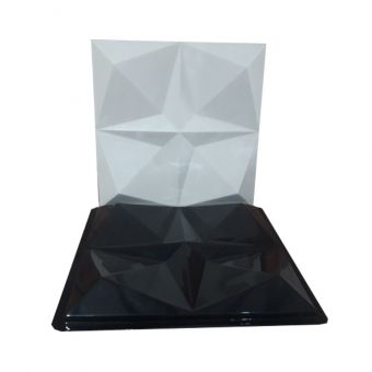 Forma de Gesso 3D ABS 2mm Estrela Davi 50x50 cm