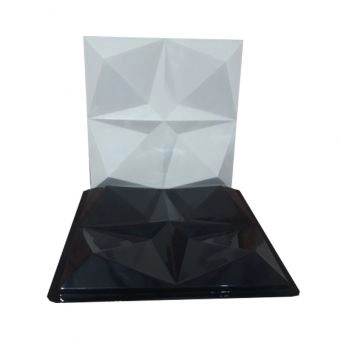 Forma de Gesso 3D ABS 2mm Estrela Davi 50x50 cm