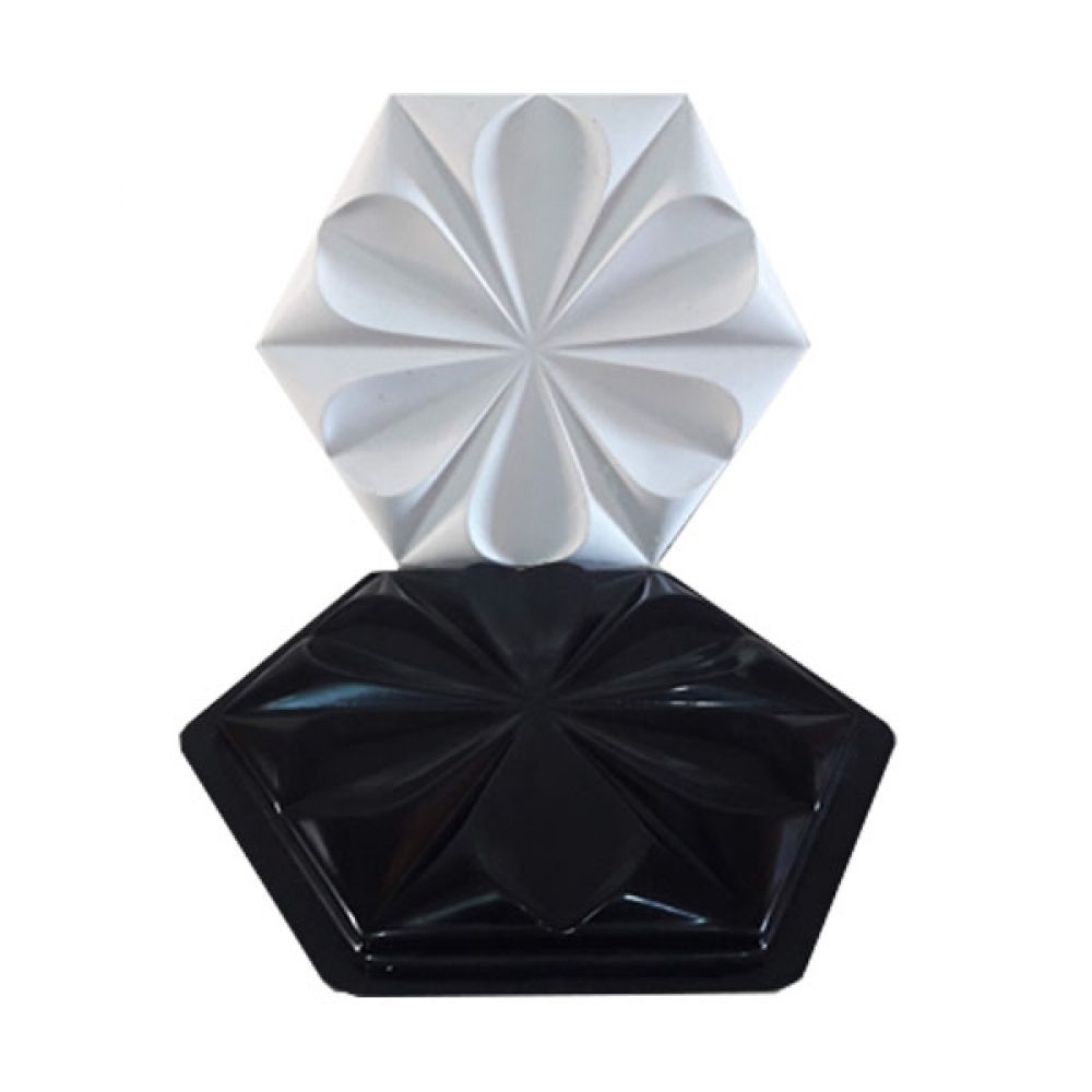 Forma de Gesso 3D ABS 2mm Flor Sextavada 32x32 cm - Flor Sextavada