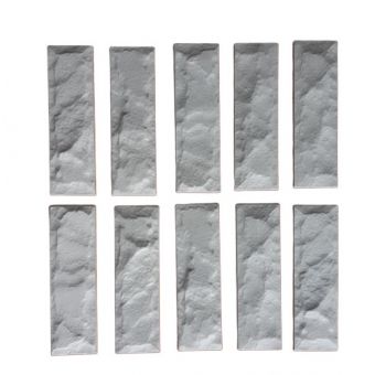 Forma de Gesso 3D ABS 2mm Tijolinho Rustico Solto 50x45cm