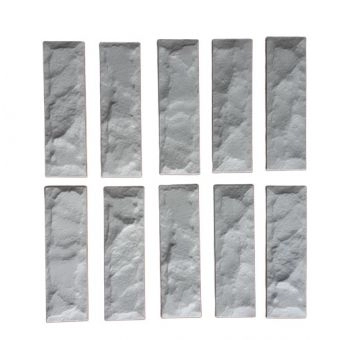 Forma de Gesso 3D ABS 2mm Tijolinho Rustico Solto 50x45cm