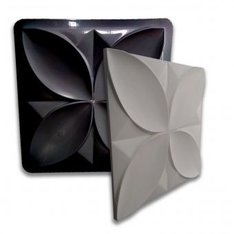 Formas de Gesso 3D Lotus 50x50Cm ABS 2.0 mm
