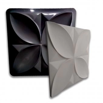 Formas de Gesso 3D Lotus 50x50Cm ABS 2.0 mm